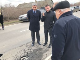 Ознайомлення з поточним станом справ щодо ремонту автомобільної дороги Т-16-30