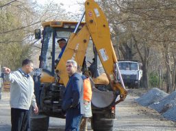 В Ізмаїлі продовжуються роботи по вулиці Нахімова
